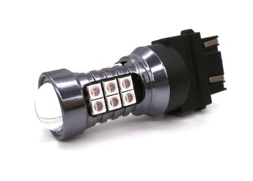P27/7W Светодиодная лампа 3157 12V 20W CANBUS красная