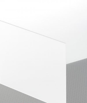 Оргстекло сантехническое матовое PLEXIGLAS 2мм 50х50см лист матовый