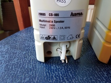 Stare głośniki komputerowe Hama cs-695
