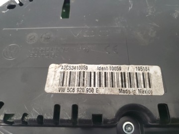 фото thumb №8, Volkswagen jetta vi 5c6920950e перед сторона левая спидометр, приборы