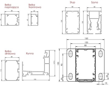 Pergola tarasowa ogrodowa przyścienna 400x250