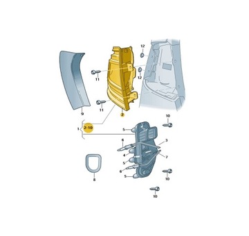 фото thumb №2, Лампа задня права skoda octavia оригінальний номер 5e5945112a