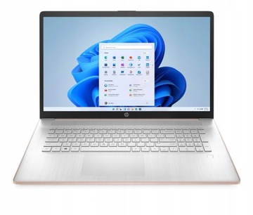 Ноутбук HP 17-cn, 4 ядра, Intel N4120, 4 ГБ SSD, 256 ГБ UHD HD+ Win 11, розовый