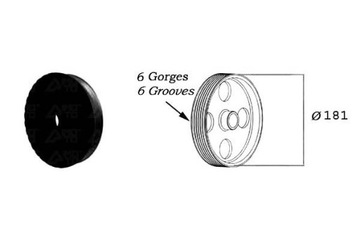 фото thumb №2, Sas2156039 колесо ременное вала alfa romeo 159 00- 2.4