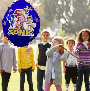 ПИНАТА SONIC НА ДЕНЬ РОЖДЕНИЯ БЫСТРЫЙ, КАК МОЛНИЯ ЕЖ ПОДАРОК, БОЛЬШОЙ 85см
