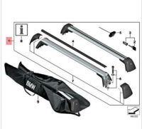 Набор рейлингов кровельные bmw 6 gt g32 82712365397 оригинальный в Украине, фото thumb