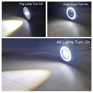 фото thumb №9, 76mm 2w1 света led cob лампы drl дневные галоген xgetop 3 адаптер