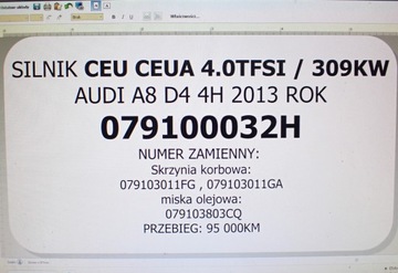фото thumb №15, Двигатель ceu ceua 4.0 tfsi 420km audi a8 d4 4h 079100032h