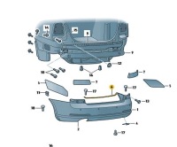 Купити Element замикаючий бампера задня skoda octavia 2, фото thumb