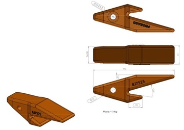 АДАПТЕР ЗУБА J200 8J-7525 8J7525