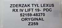 фото thumb №10, Бампер задняя lexus rx iv lift 19- pdc 52159-48270