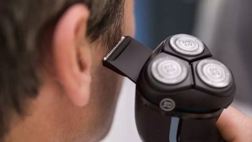 BEZPRZEWODOWA GOLARKA + TRYMER PHILIPS DO BRODY TWARZ MASZYNKA MĘSKA + ETUI