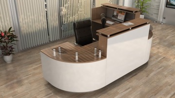 Стойка ресепшн R85 LED 330х210см с подсветкой