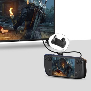 Угловой адаптер для Steam Deck и многого другого! разъем USB-C 100 Вт 4K 60 Гц