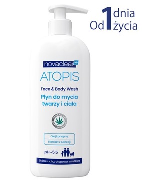 Atopis płyn do mycia twarzy i ciała 500 ml