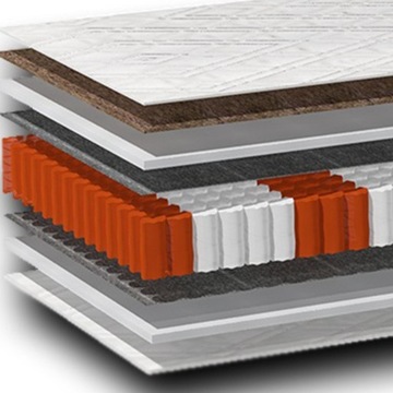 МАТРАС 90x200 КОКОСОВЫЙ POCKET, ЖЕСТКИЙ, ПРОЧНЫЙ, ЖЕСТКИЙ
