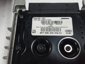 фото thumb №6, Audi a3 8p 8p7 рестайлінг 08-12r cabrio динаміки bose підсилювач 8p7035223h