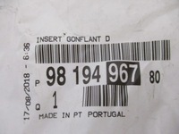 фото thumb №9, Peugeot rifter element вкладыш крыла заднего новый оригинальный 9819496780