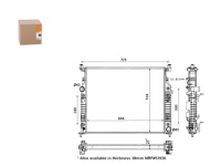 фото thumb №1, Nrf радіатор двигуна mercedes gl x164 m w164