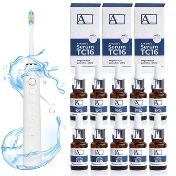 10x ARKADA SERUM TC16 kolagenowe odbudowa paznokci SZCZOTECZKA ELEKTRYCZNA