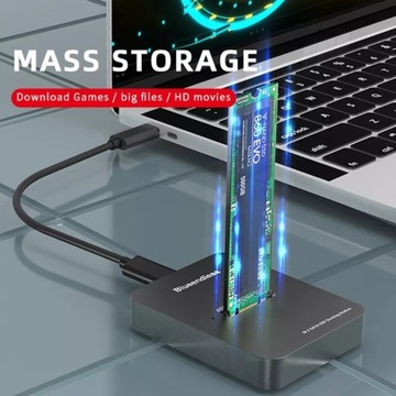 АДАПТЕР ДОК-СТАНЦИИ АДАПТЕР-ПРЕОБРАЗОВАТЕЛЬ M.2 NVMe SSD NGFF SATA USB C