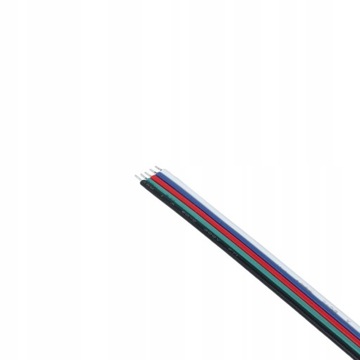 Adapter złączka - druty RGBW 10mm 5PIN