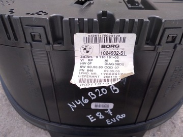 фото thumb №5, Bmw e87 спідометр  прилади 120i механічна коробка передач європа n46b20b