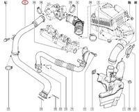 фото thumb №8, Шланг воздуха turbo renault scenic ii 1,9dci 8200201617