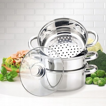 MAESTRO garnek parowar MR2900 22 cm 4 litry parnik