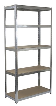 2X ГАРАЖНАЯ СТЕЛЛАЖНАЯ НАДВИЖНАЯ 5 ПОЛОК 875 кг 180x90x30 см
