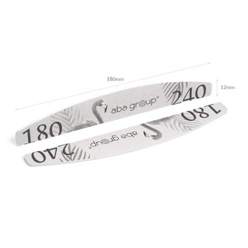 Pilnik do Paznokci 180/240 Łódka Półksiężyc Slim Folia Aba Group 100 szt