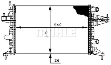 фото thumb №10, Mahle оригинал cr 388 000s радиаторов, система охлаждение двигателя