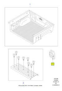 фото thumb №8, Hak кріпильний багажник задній ford ranger 2002-2011 eq оригінальний номер 1354958