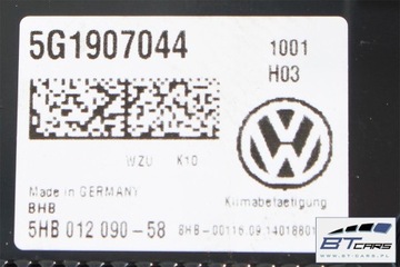фото thumb №6, Vw passat b8 панель кондиціонера клімат 5g1907044 модуль блок керування повітропровід 5g1