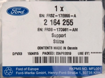 фото thumb №14, Кронштейн ползун бампера левый зад mustang 2015-23 2164255 _ fr3b-17d961-am