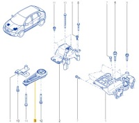 фото thumb №3, Подушка двигателя нижняя левая renault koleos оригинальный номер