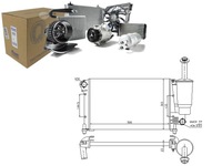 фото thumb №1, Радіаторів двигуна fiat panda 1.1-1.4cng 09.03- nis