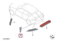 фото thumb №10, Bmw x4 g02 m f98 заднє ліве фара світла протитуманний 63148083837