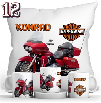 НАБОР HARLEY DAVIDSON КРУЖКА + ПОДУШКА + ИМЯ