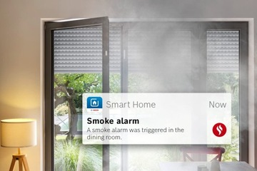 DETEKTOR CZUJNIK DYMU BOSCH SMART HOME ZASIĘG 100M Smoke Alarm