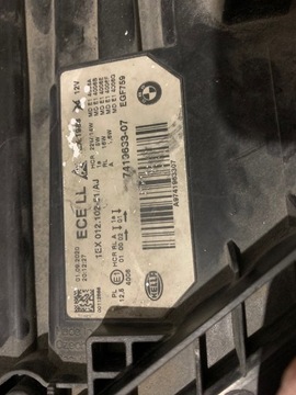 фото thumb №12, Лампа левая перед bmw f30 f31 lci полный led 7419633-07