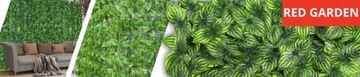 ИСКУССТВЕННАЯ ИЗГОРОДА из плюща для забора, балкона, стены, 3 м х 1 м, крупная сетка