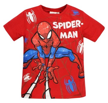 SPIDERMAN MARVEL PIŻAMKA PIŻAMA CHŁOPIĘCA SPODENKI T-SHIRT EKO BIO 98