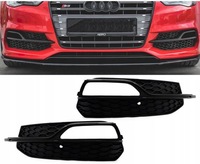 фото thumb №14, Решітка решітка радіатора pod протитуманна фара audi a3 8v s3 13-17 p+l plaster стільники чорний