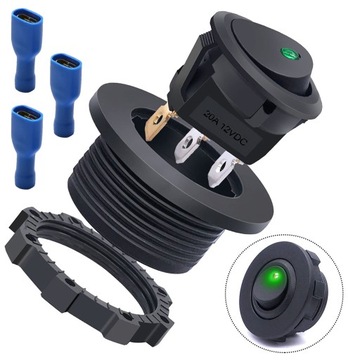 ПАНЕЛЬНЫЙ ВЫКЛЮЧАТЕЛЬ SPST LED SWITCH 12V 20A GIE