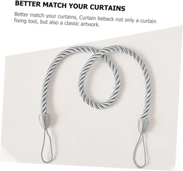 4 Oxford Cord Curtains Opaski do zasłon dekoracyjnych