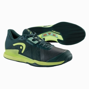 BUTY TENISOWE HEAD SPRINT PRO 3.5 CLAY GREEN 44