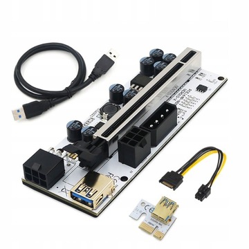 Riser 010-X GOLD | USB 3.0 | PCI-E 1x-16x | zasila