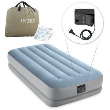ВЕЛЮРОВЫЙ МАТРАС ПРОМЫШЛЕННОСТИ, КРОВАТЬ INTEX С НАСОСОМ