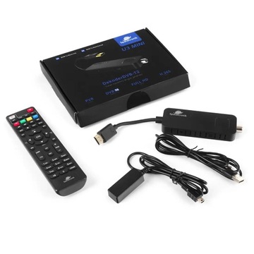 DVB-T2 HEVC Мини-декодер-тюнер для ТВ Spacetronik H.265 PVR HDMI Запись